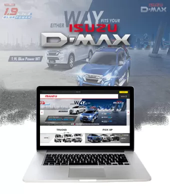 ISUZU D MAX Dubai web design Portfolio