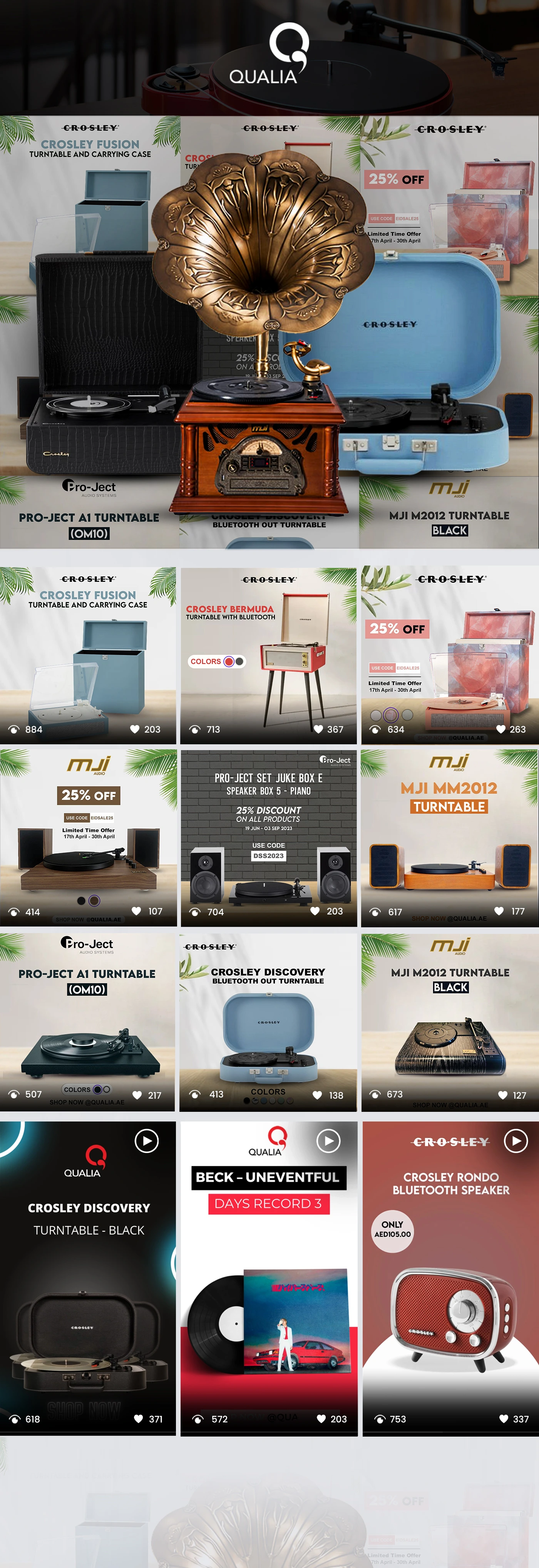Qualia Social Media Portfolio
