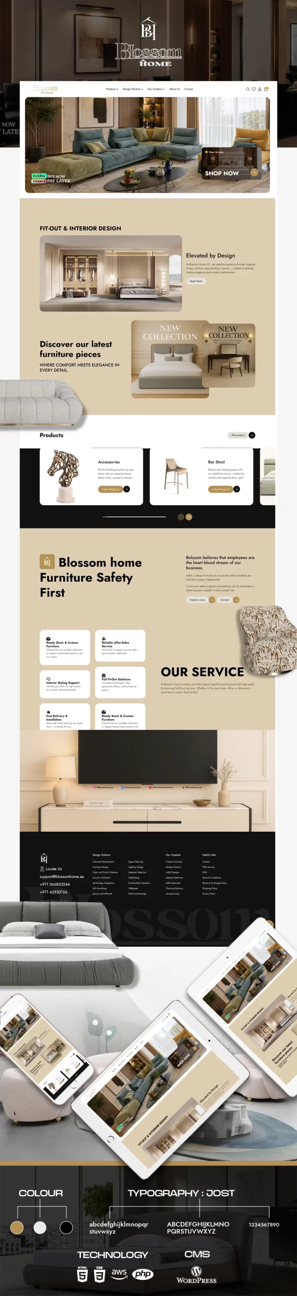 Blossom Homes Web Design
