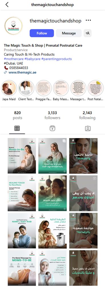 Nannies services digital marketing dubai